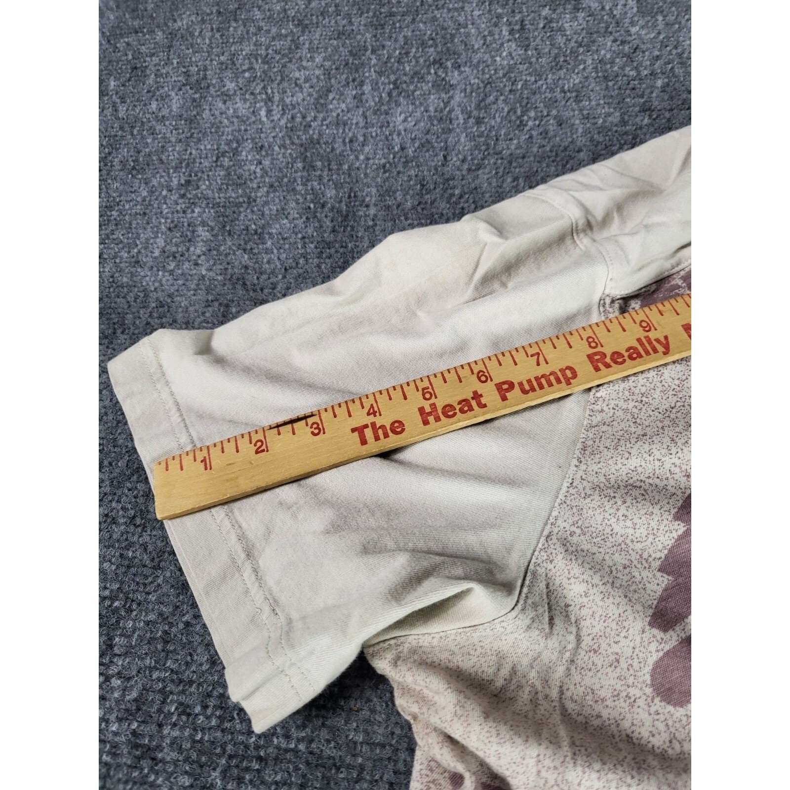 Adidas Brand Love Performance Tee XL Off White Burgundy Allover Multi Logo Shirt gallery