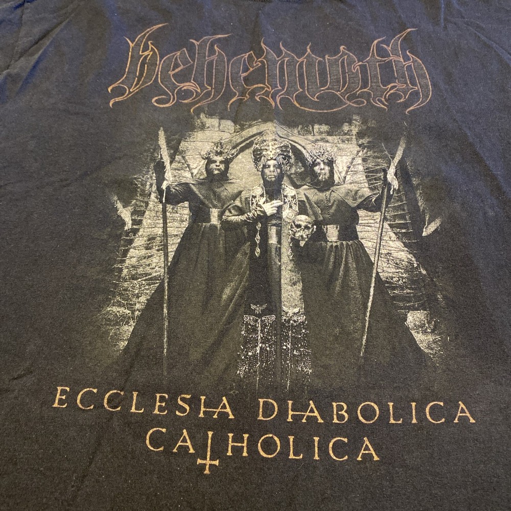Behemoth Ecclesia Diabolica America T-Shirt Black 2017 Tour Band XL