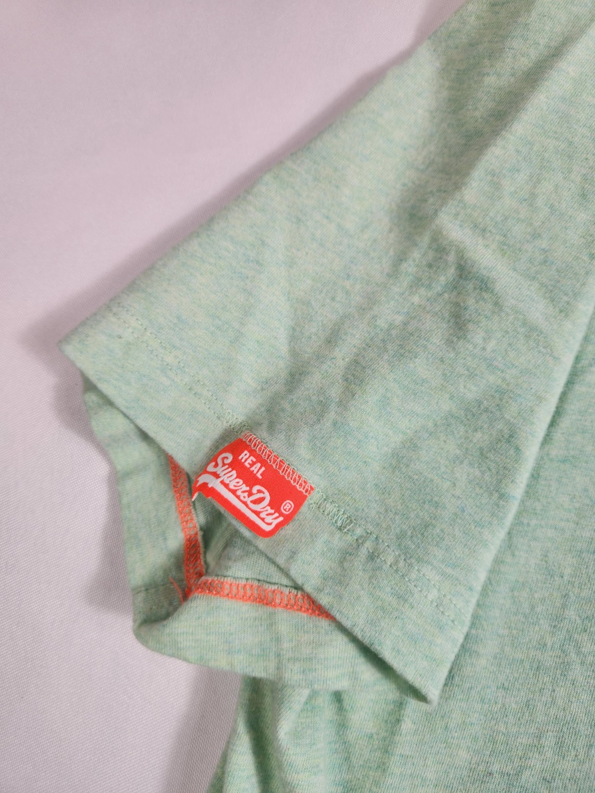 Superdry The Orange Label Shirt Men's Size XL Green Short Sleeve Embroidered Tee gallery