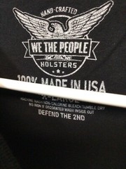 We the People (2nd Amendment) Black XL Made in USA T Shirt T19