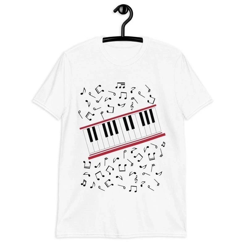 Michael Jackson Beat It Piano Keys T-Shirt, King of Pop Music Tee gallery