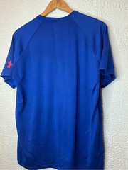 Under Armour Blue Short-Sleeve Tee with Red & Yellow Superman Logo