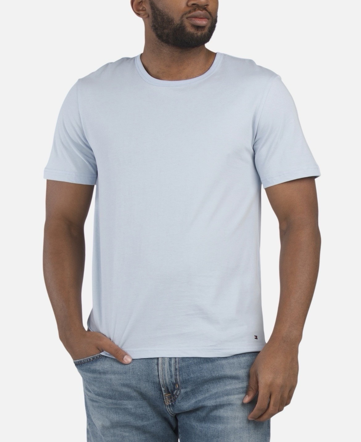 Tommy Hilfiger Men T-Shirts Tees 4 Pack M L XL Cotton Crew Neck Blue Black White gallery