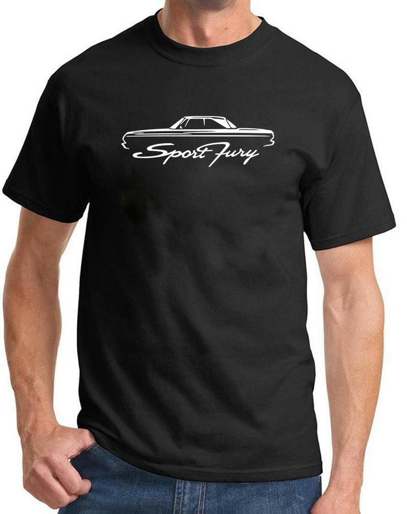 1964 Plymouth Sport Fury Hardtop Classic Outline Design Tshirt NEW COLORS