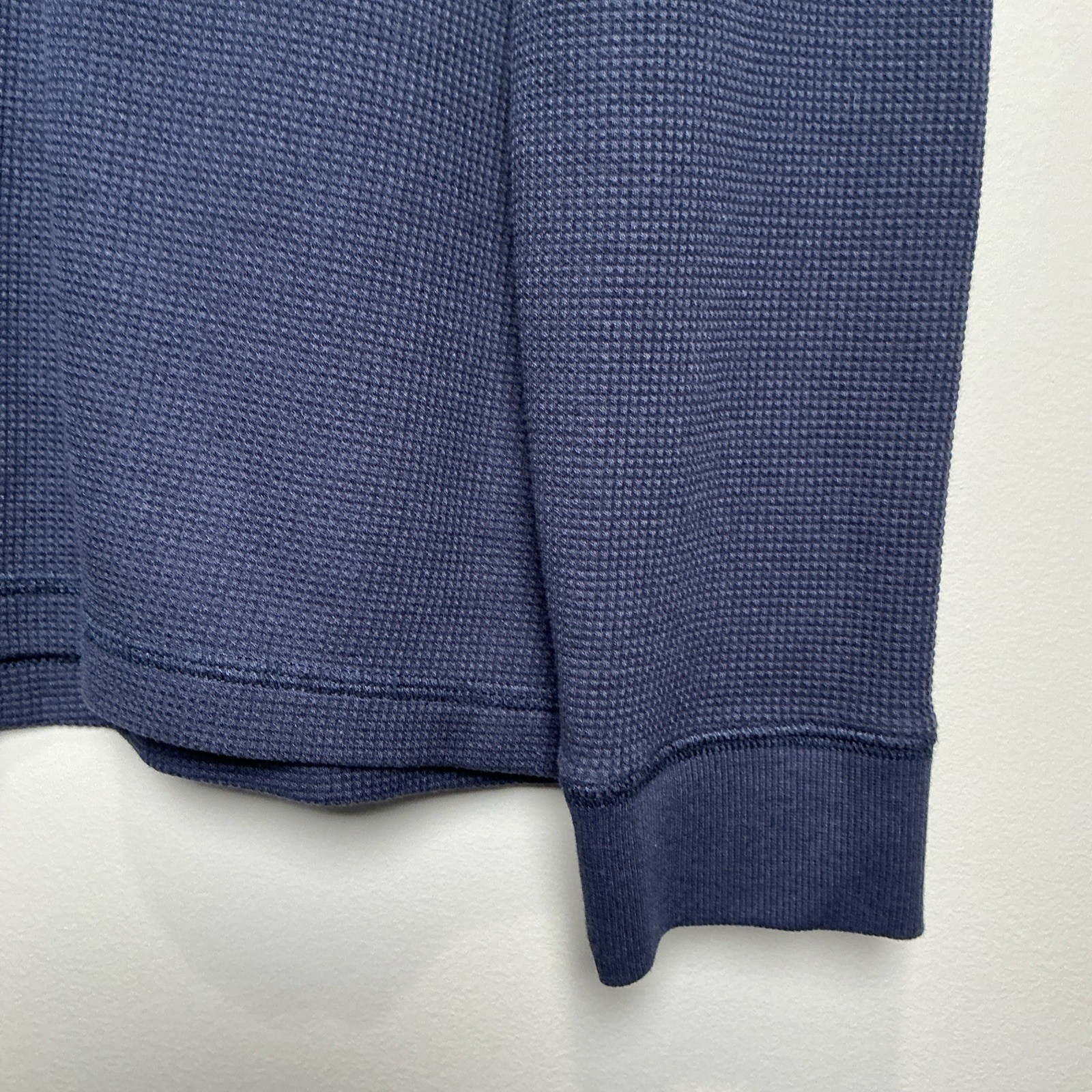 Duluth 40 Grit Henley Thermal Shirt S Standard Fit Untucked Length Blue gallery