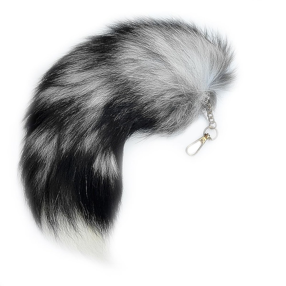 Fluffy Fox Tail Fur Keychain Therian Cosplay Handbag Tassel Hook Accessories …
