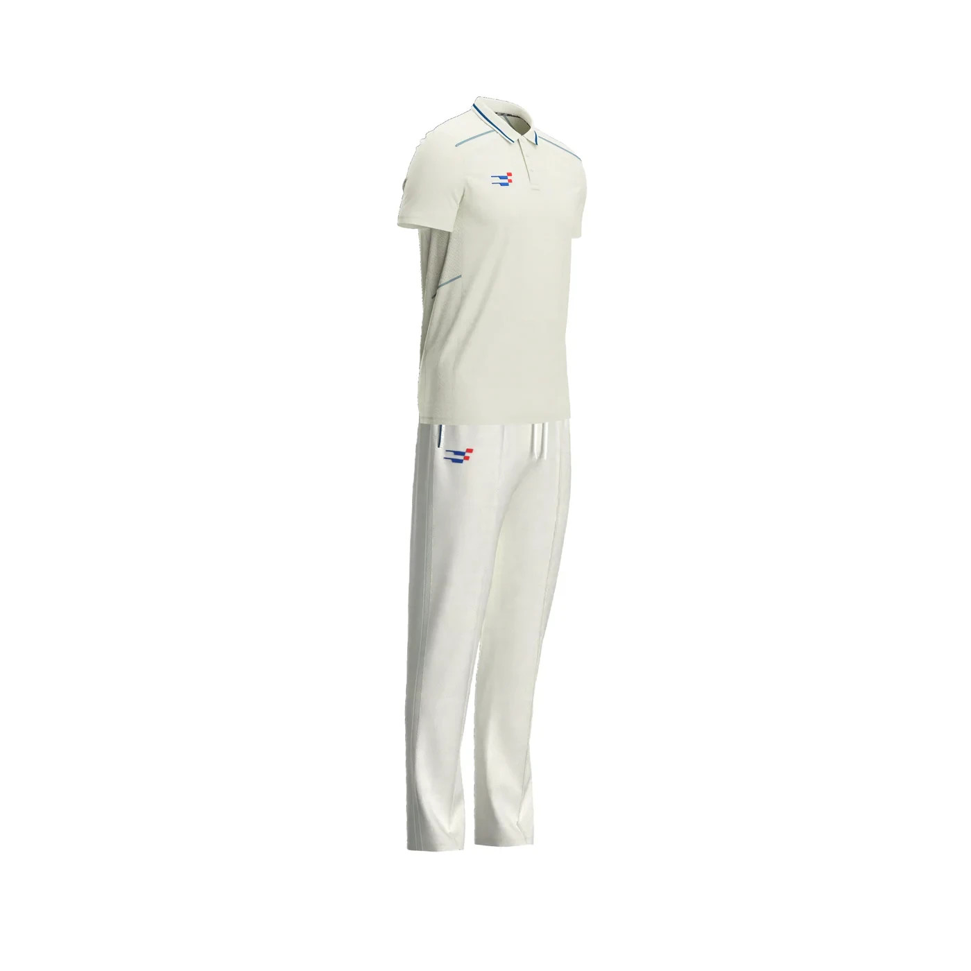 Cricket White Shirt and Trouser Set Short Sleeves - Cricket Uniform gallery