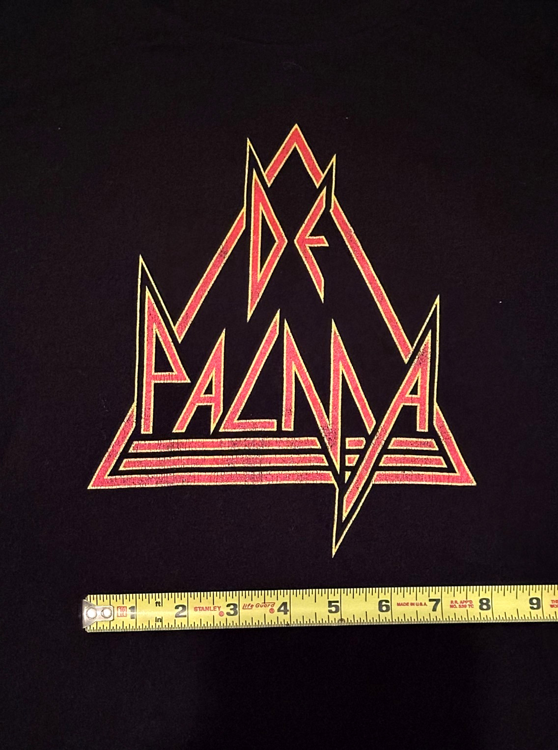 De Palma Cinemetal Black T Shirt Size XL Short Sleeve Rare Def Leppard Cinephile gallery