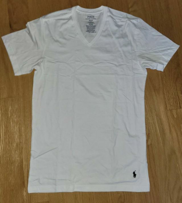 Authentic Polo Ralph Lauren Men’s Cotton V-neck Slim Fit T-Shirt . Choose Size