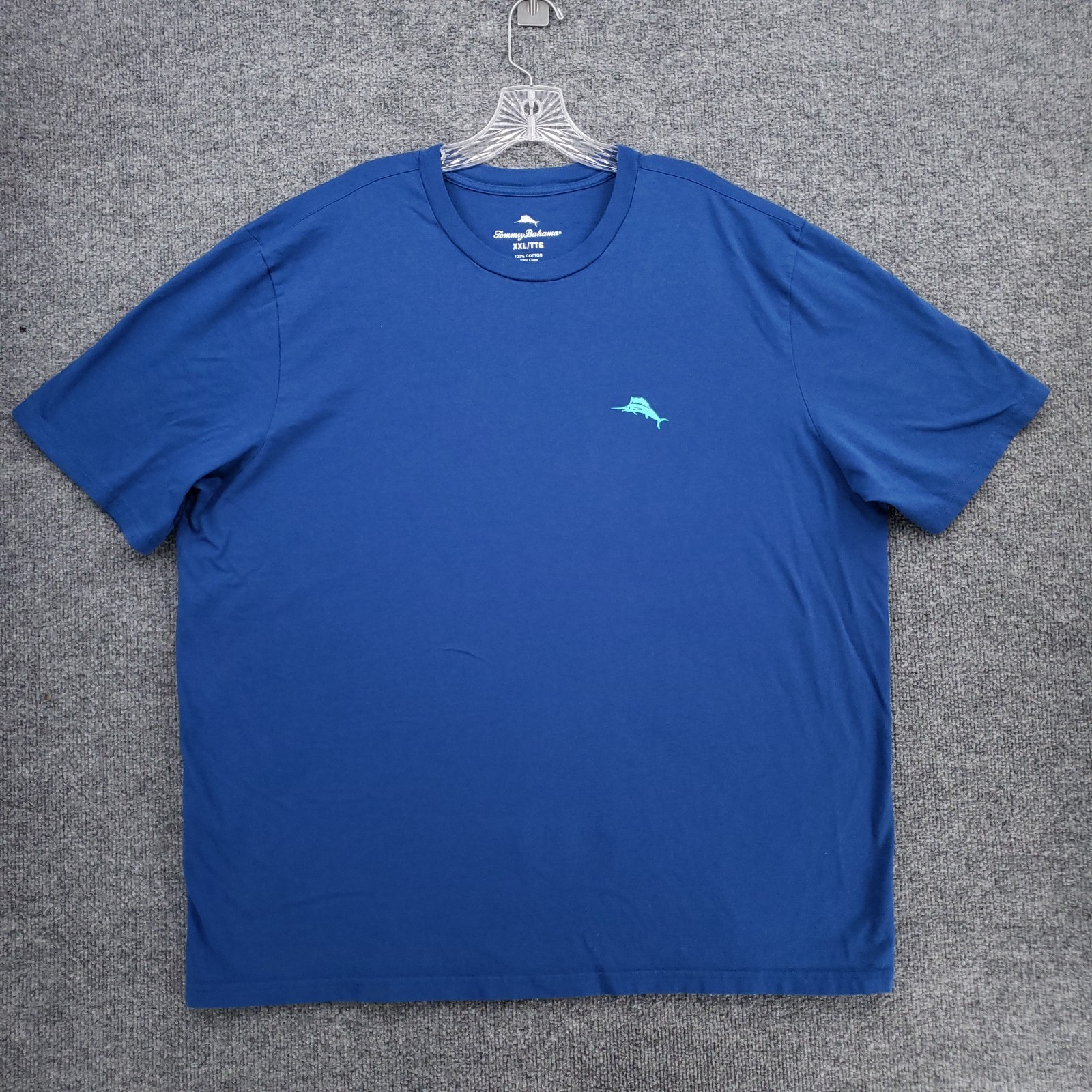 Tommy Bahama T Shirt Men 2XL XXL Blue Short Sleeve Pickleball Marlin Pullover gallery