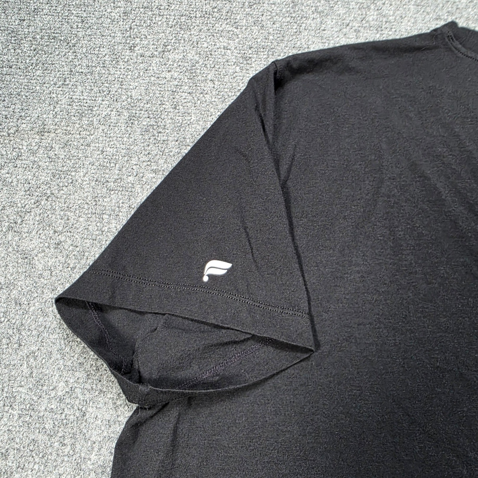 Men's 2XL Fabletics 24-7 T-Shirt Black Short Sleeve Crew Neck Athletic Training gallery