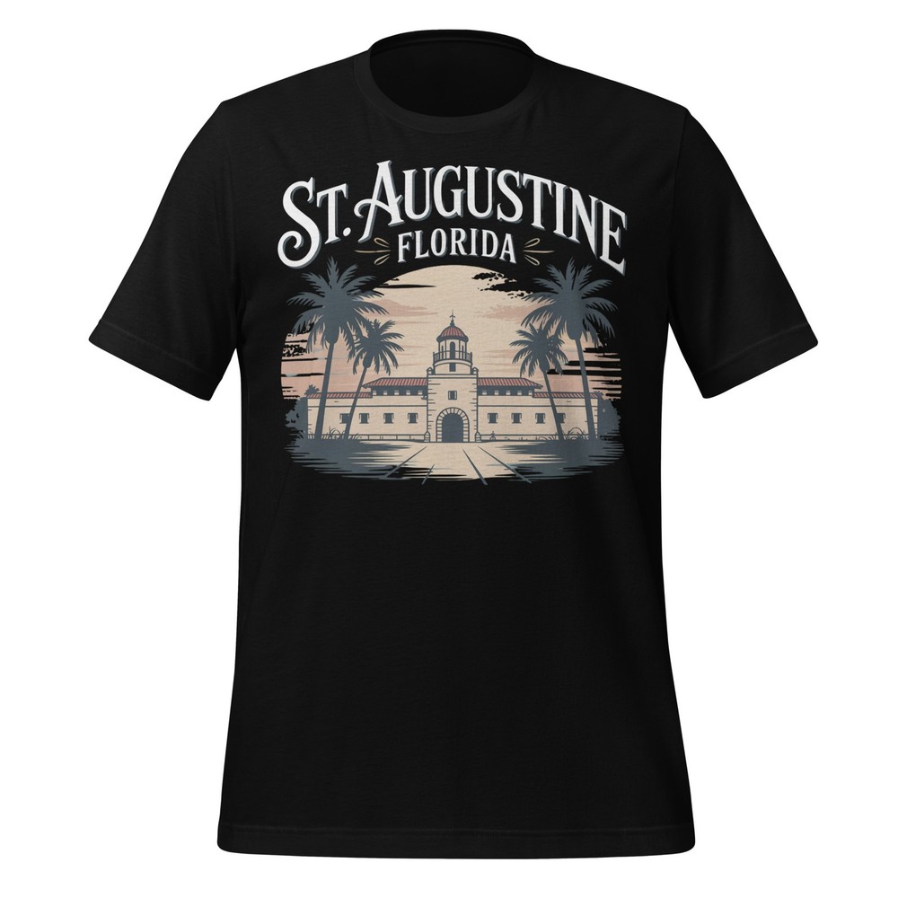 St Augustine Florida T-Shirt Historic Travel Graphic Tee Souvenir Unisex Shirt