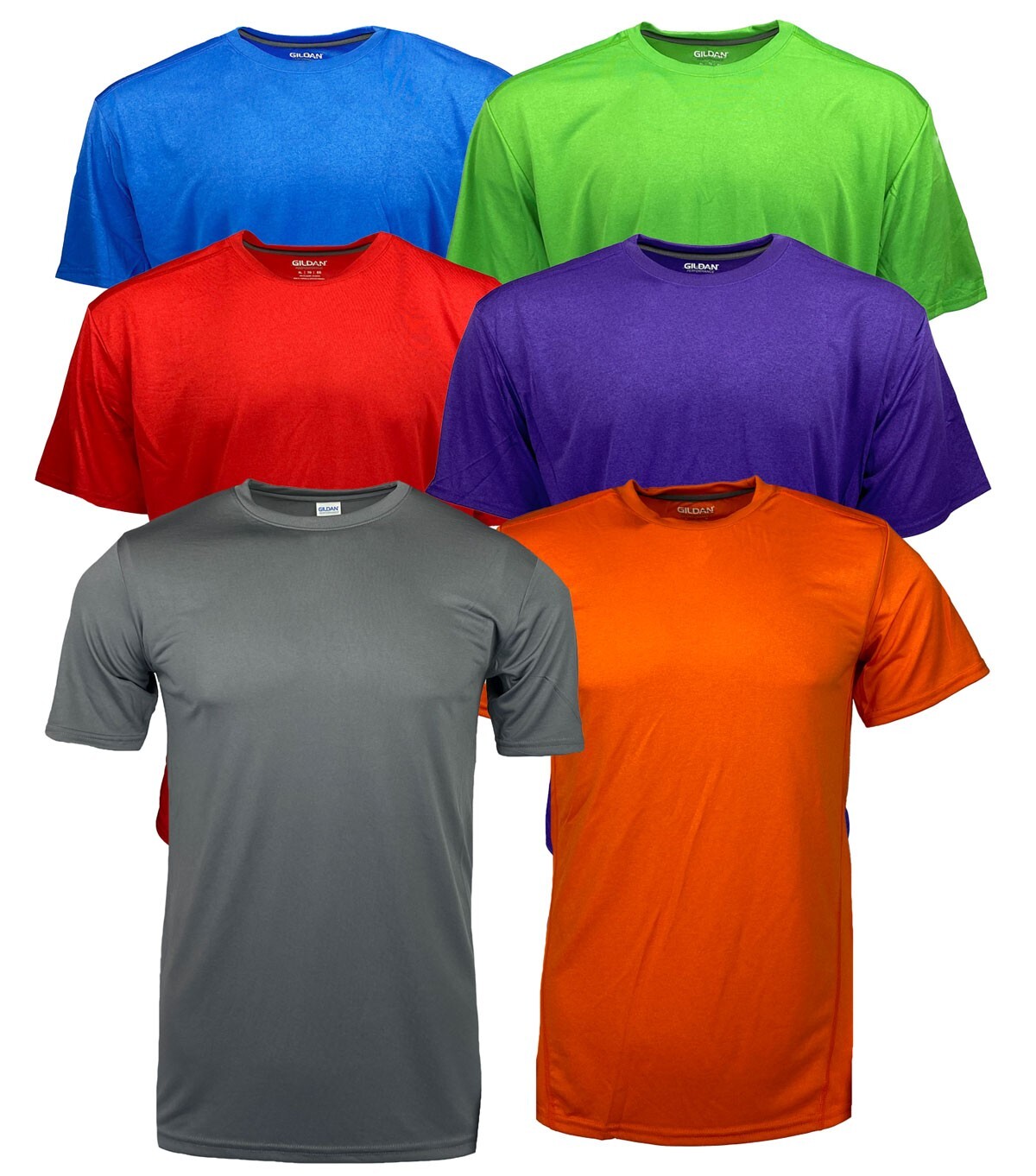 NWT Brand New Gildan Mens Performance Tech Short-Sleeve Tee Shirts T-Shirts gallery