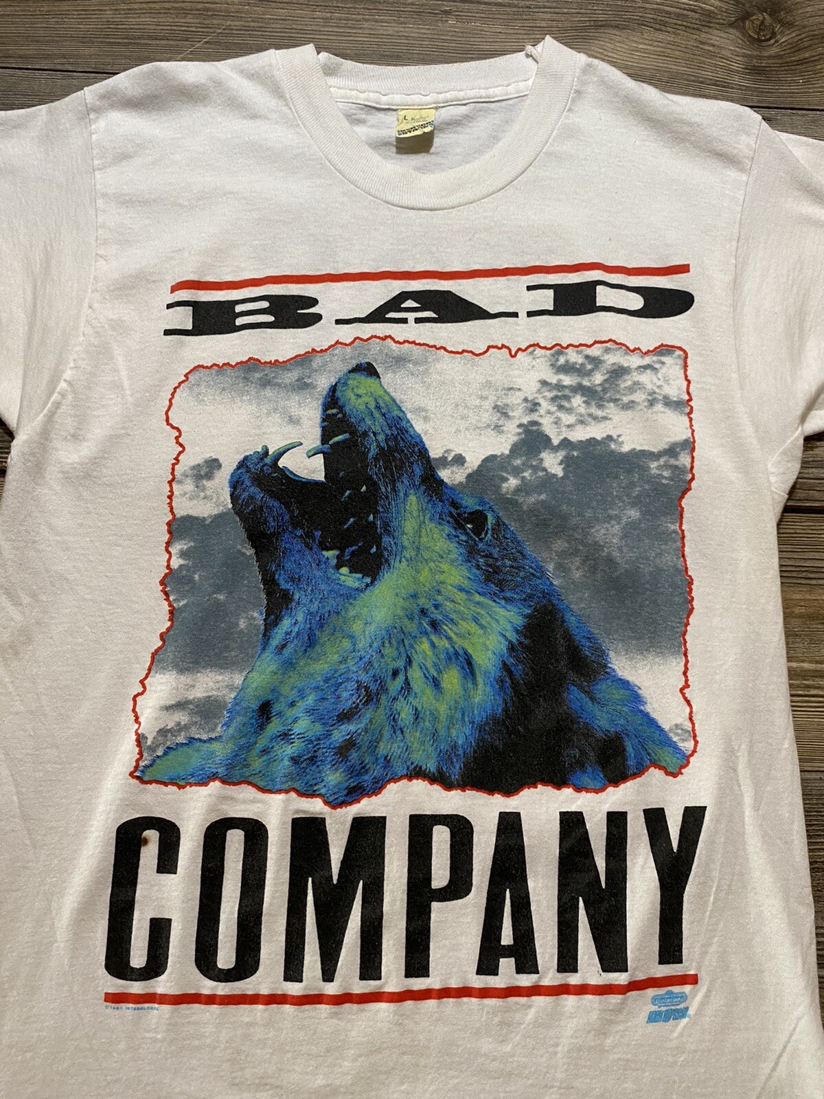 Vintage Bad Company Band T Shirt Holy Water Tour 1991 USA Made Size M Rare gallery