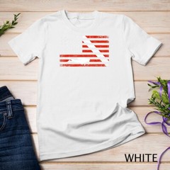 Diver Down Dive Flag Scuba Diving American Flag T-Shirt Unisex T-shirt