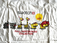 NEW!!! SWATCH 2000 COLLECTION T-SHIRT SIZE L (42-44) COTTON