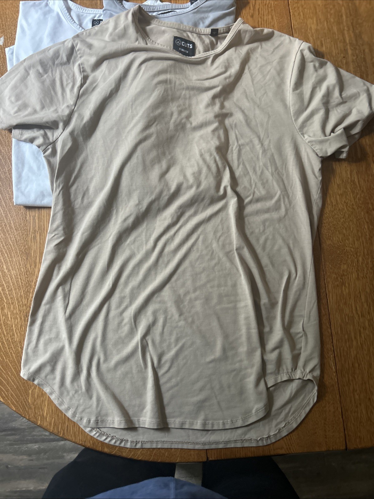Men’s Cuts Elongated T-Shirt Size XXL White, Grey, Brown - 3 Pack gallery