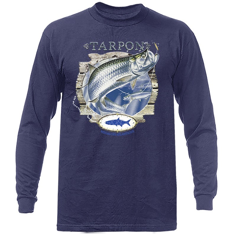 Tarpon Saltwater Fishing Outdoor Sports Long Sleeve T-Shirt gallery