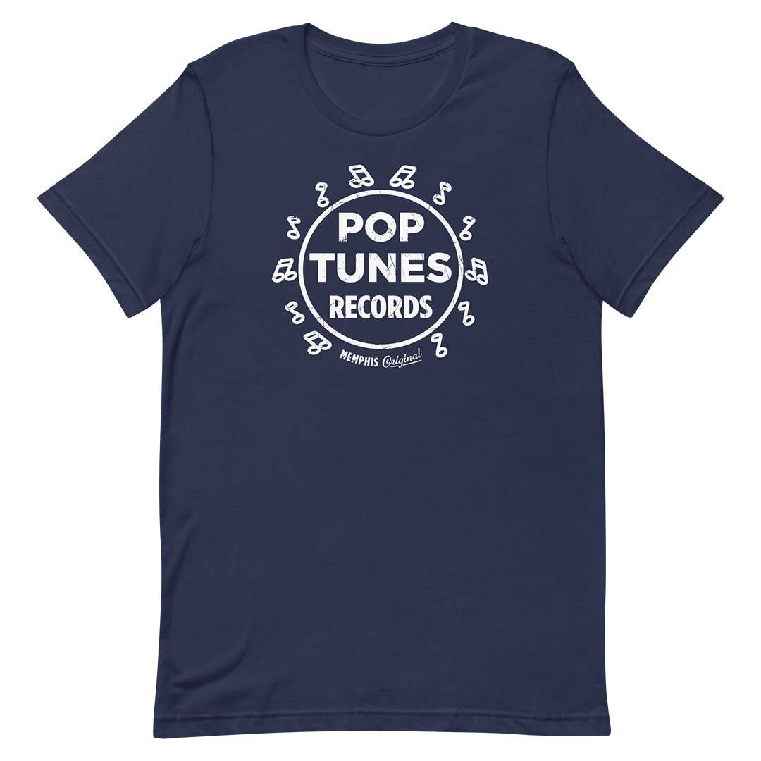Pop Tunes Record Store Memphis Short-Sleeve Unisex T-Shirt - Retro Music Tees gallery