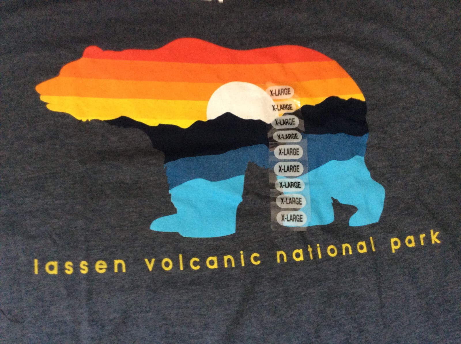 Lassen Volcanic National Park T-shirt XL Blue gallery