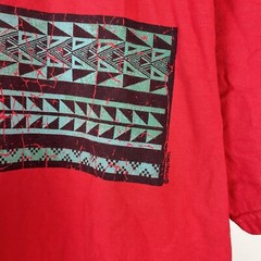 Crazy Shirts Candy Apple Red Dyed Fun Geometric Graphic T-Shirt Tee Size Large