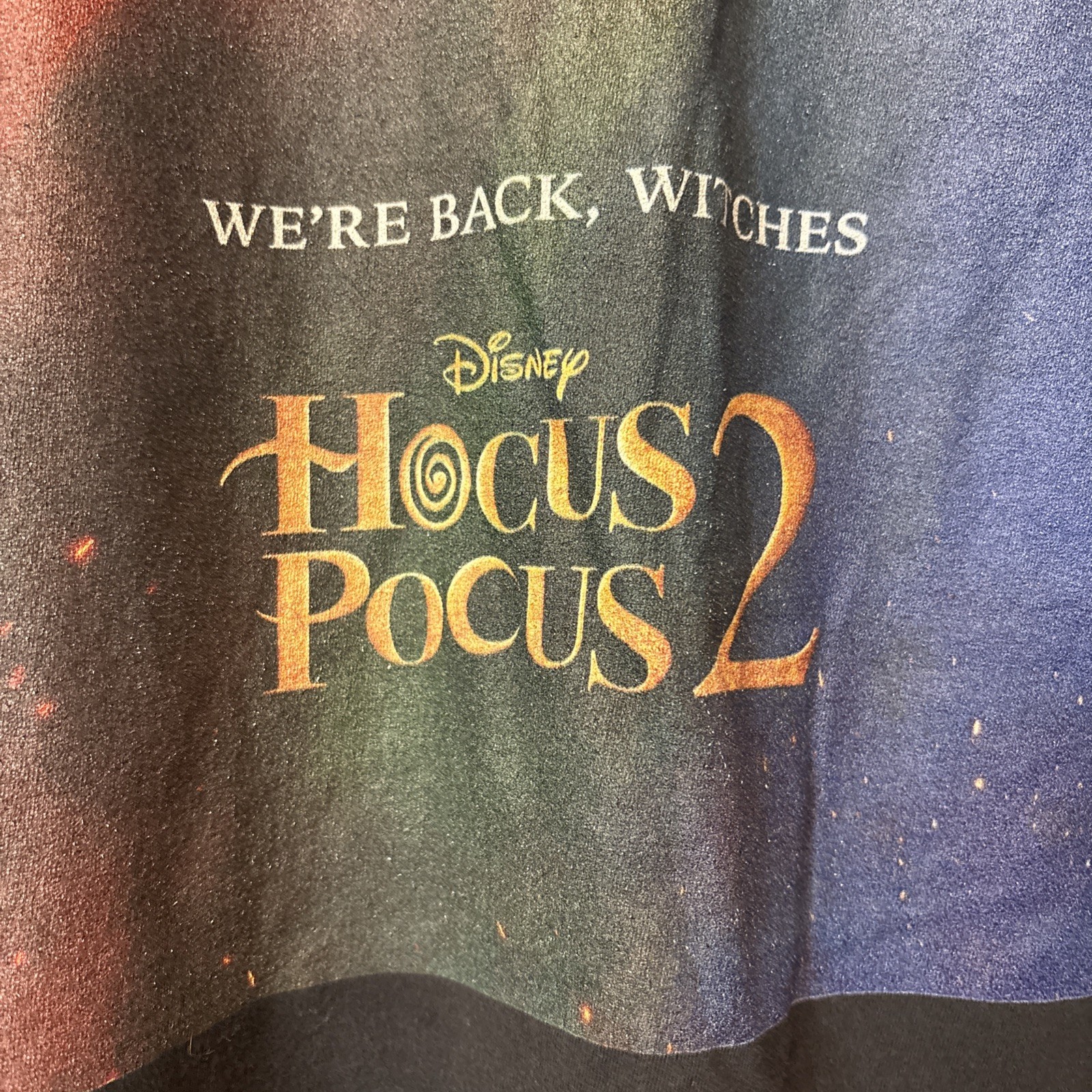 Disney HOCUS POCUS 2 We’re Back, Witches Black Movie Promo Shirt Size 2XL Mens gallery