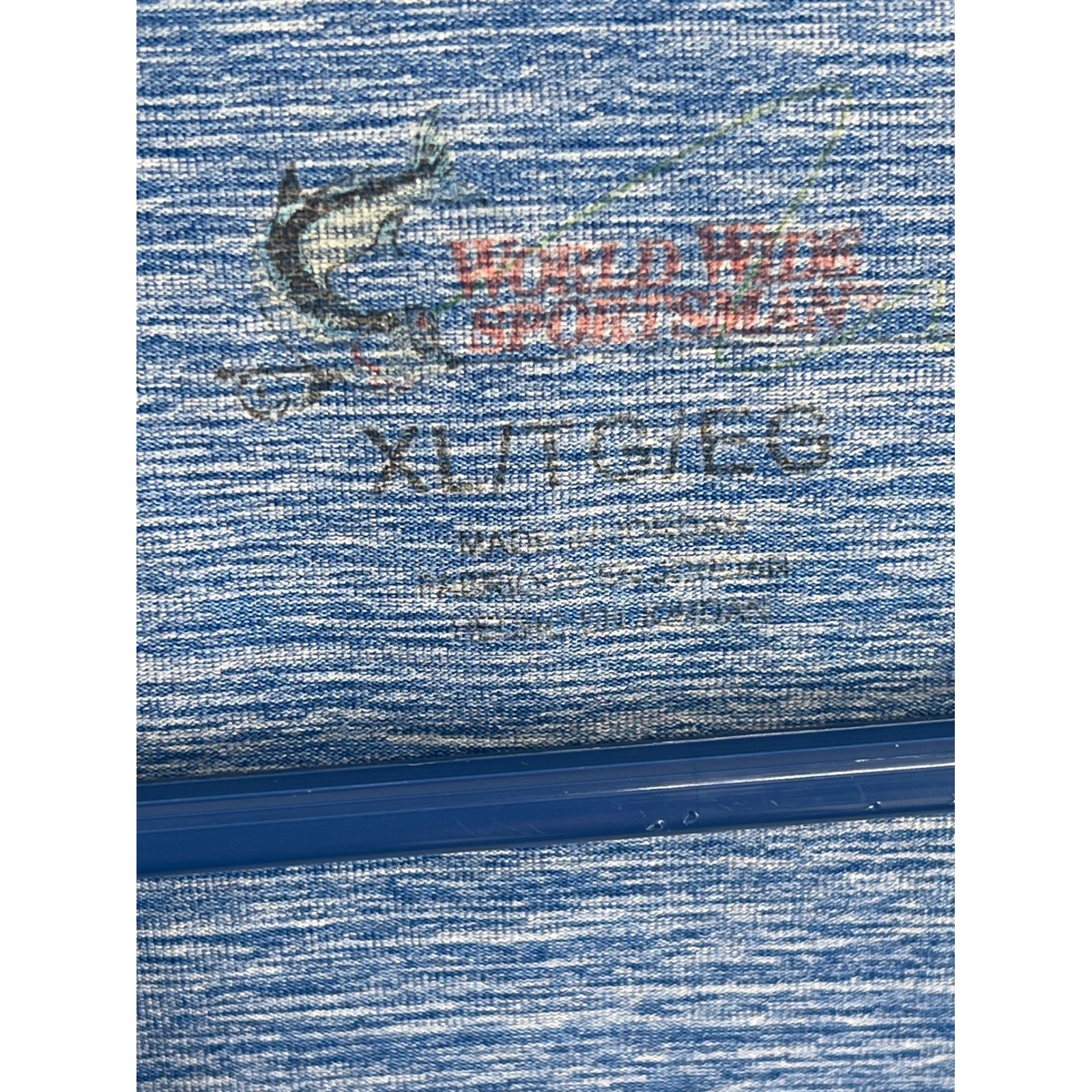 World Wide Sportsman Mens XL Blue Heathered Fishing Graphic T-Shirt Short Sleeve gallery