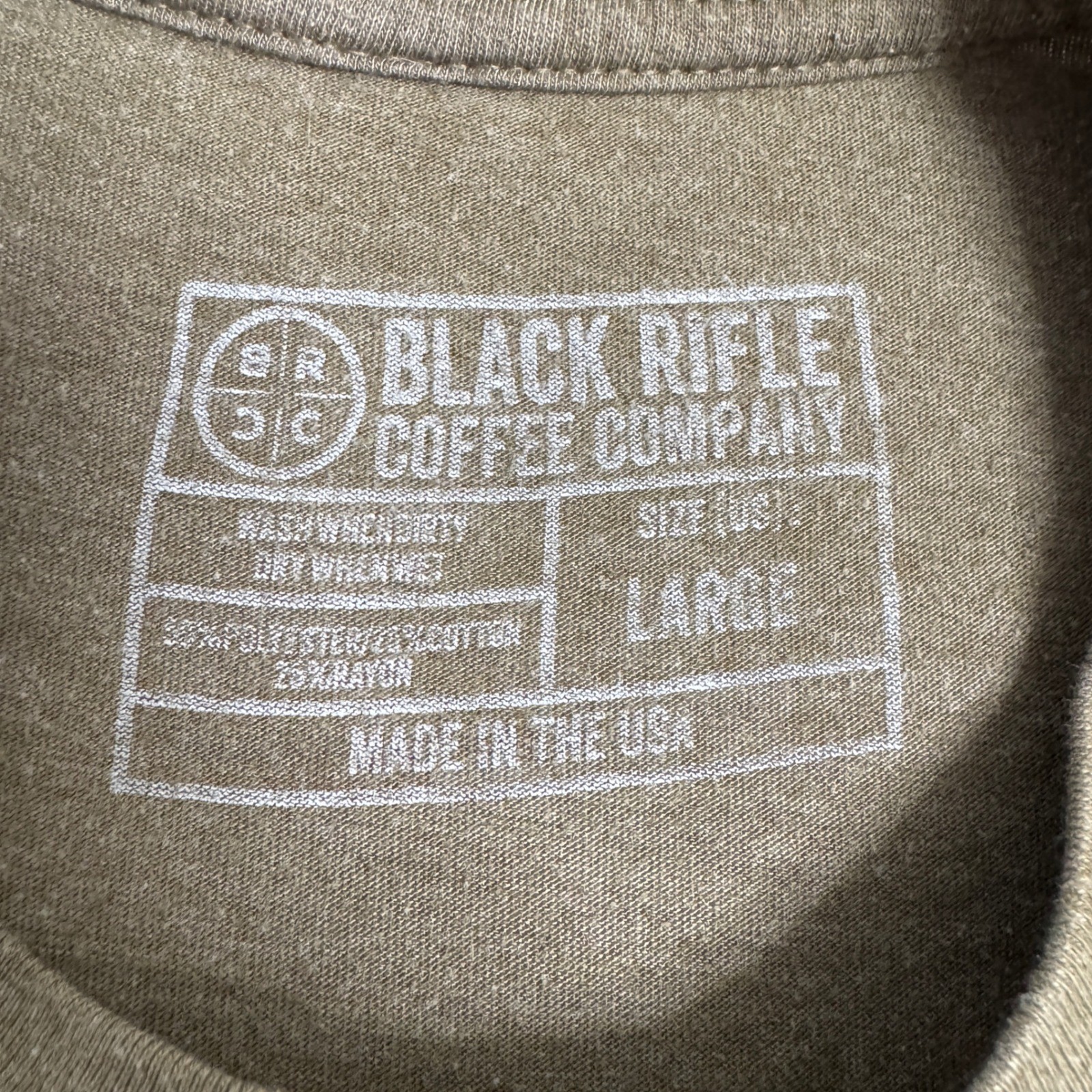 Black Rifle Coffee Company Shirt Mens Large Olive Green Coffee Or Die Graphic T gallery