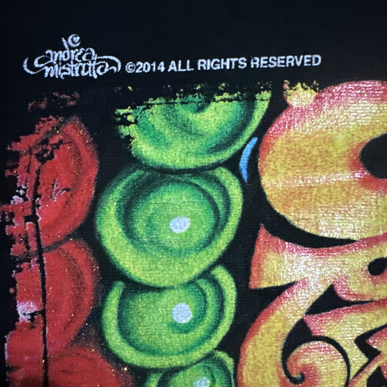 2014 Official Andrea Mistretta Mardi Gras Tee T Shirt Size M Black gallery