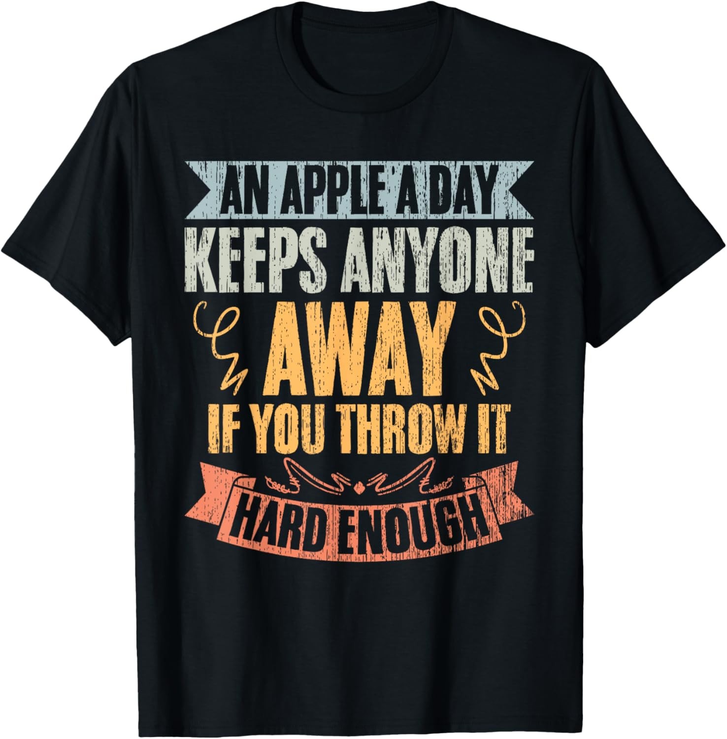 An Apple A Day Keeps Anyone Away Funny Medical Humor Lover T-Shirt gallery