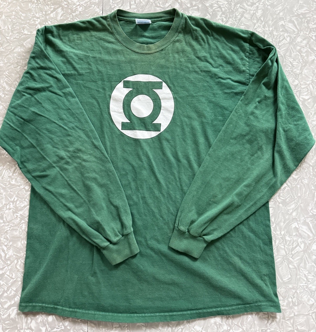 VTG Hanes Beefy-T Green Lantern Green Cotton Knit Long Sleeve Tee - Men’s XL gallery