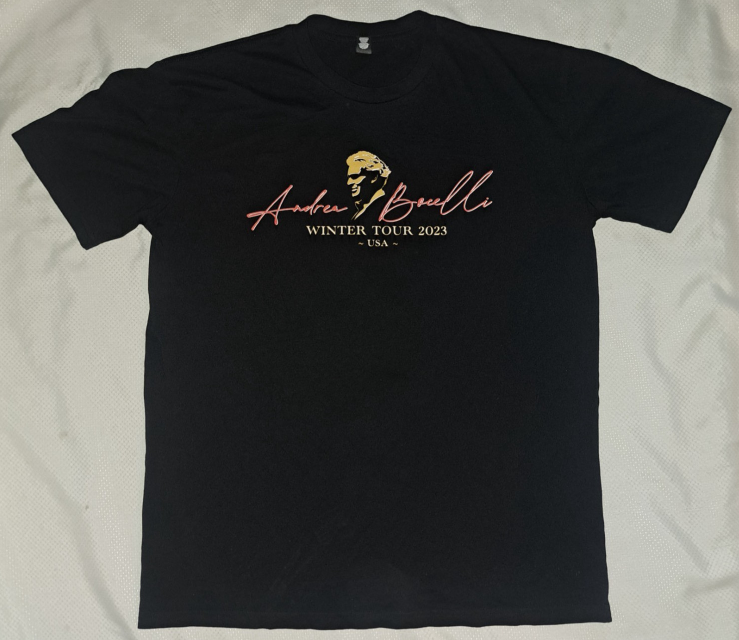 Andrea Bocelli Winter Tour 2023 USA T Shirt Size L gallery
