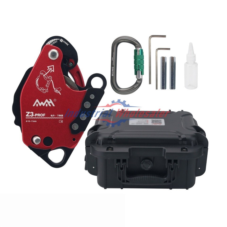 NEW Z3-PROF Red Ascent Descent Device Ascender with Tool Box for 30kg-200kg Load