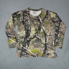 Magellan Outdoors Hunt Gear Camo Long Sleeve T-Shirt Realtree Print XL Cotton