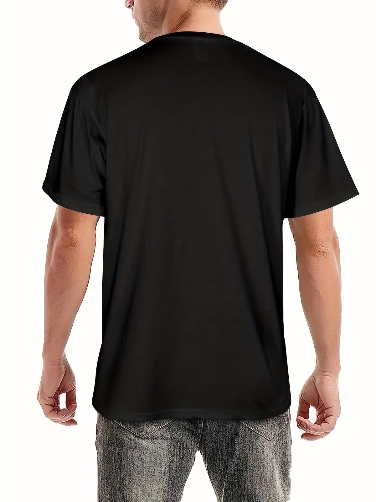 Customized Men's T-shirt - Personalized Back Print Short Sleeved Summer T-shirt❀ gallery