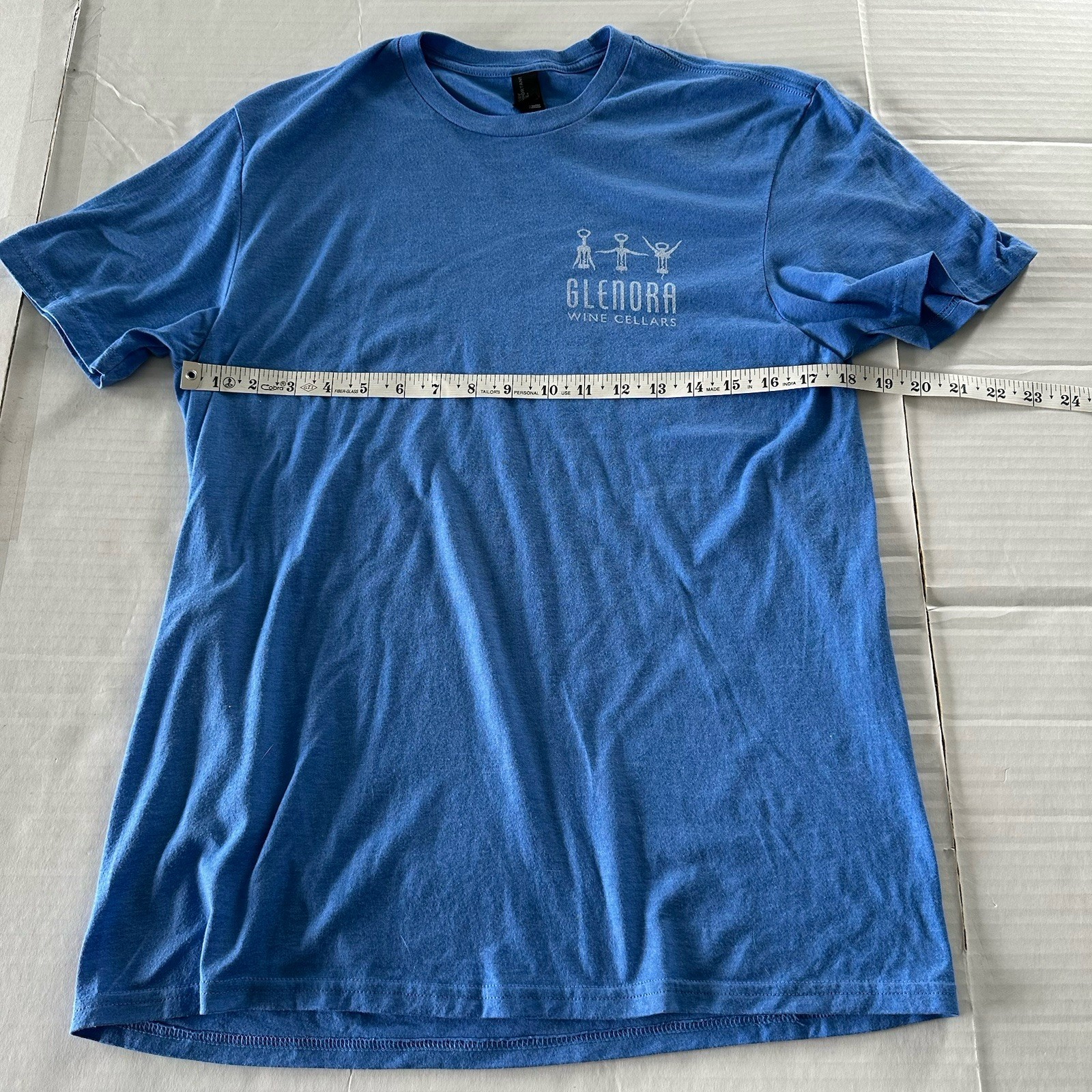 Glenora Wine Cellars Unisex Sz M Short Sleeve Cotton/Poly Blend Blue T-Shirt gallery