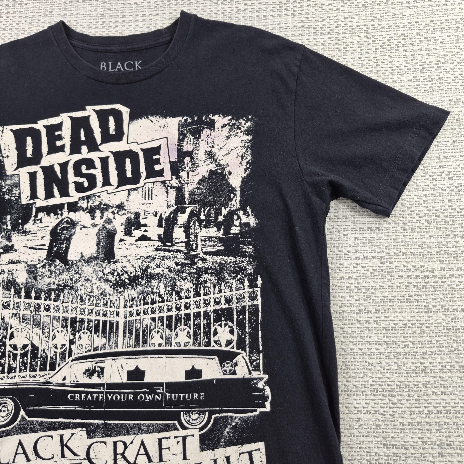 Blackcraft Cult Shirt Mens Medium Black Dead Inside Hearse Graphic Tee Gothic gallery