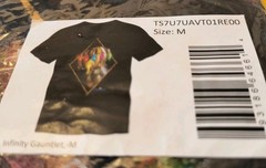 Two Marvel Avengers T-shirts Size M, Avengers Group Shot And Infinity Gauntlet