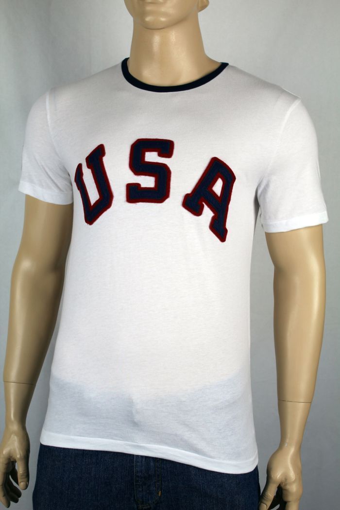 Polo Ralph Lauren White Custom Fit USA Olympic Tee Shirt NWT gallery