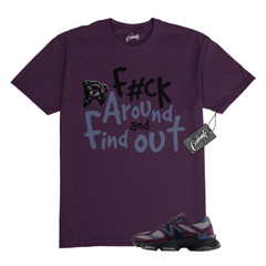 9060 Plum Brown Ice Wine Dark Arctic Grey T Shirt to Match FCK