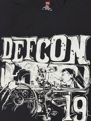 Hanes Men’s Black DEFCON 19 Hacker Graphic Logo Tagless Cotton T-Shirt XL