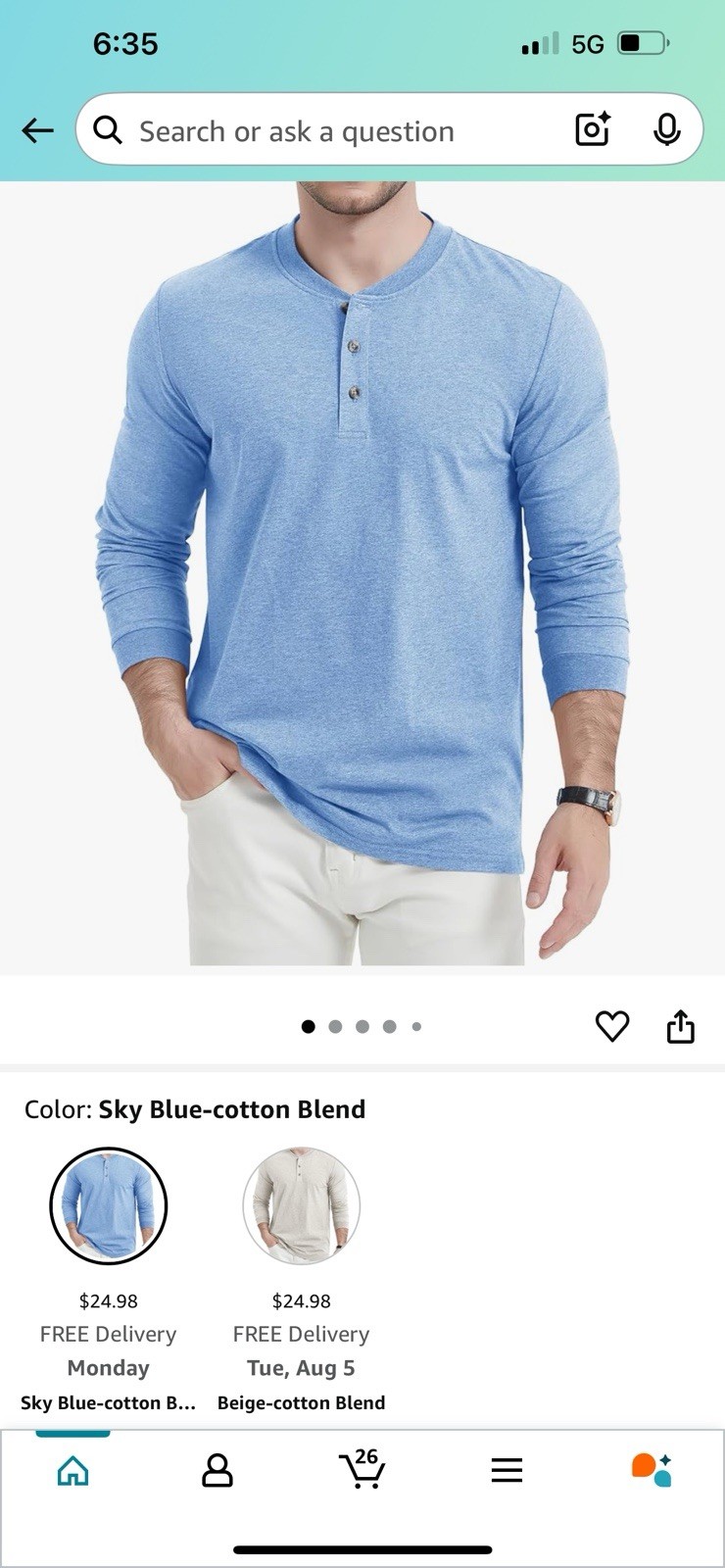 MAGCOMSEN Mens Henley Long Sleeve Casual Shirts Cotton Blend Pocket Summer (55)