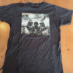 Jay-z On The Run Tour Shirt, Medium , 2014, Black Faded, Tultex