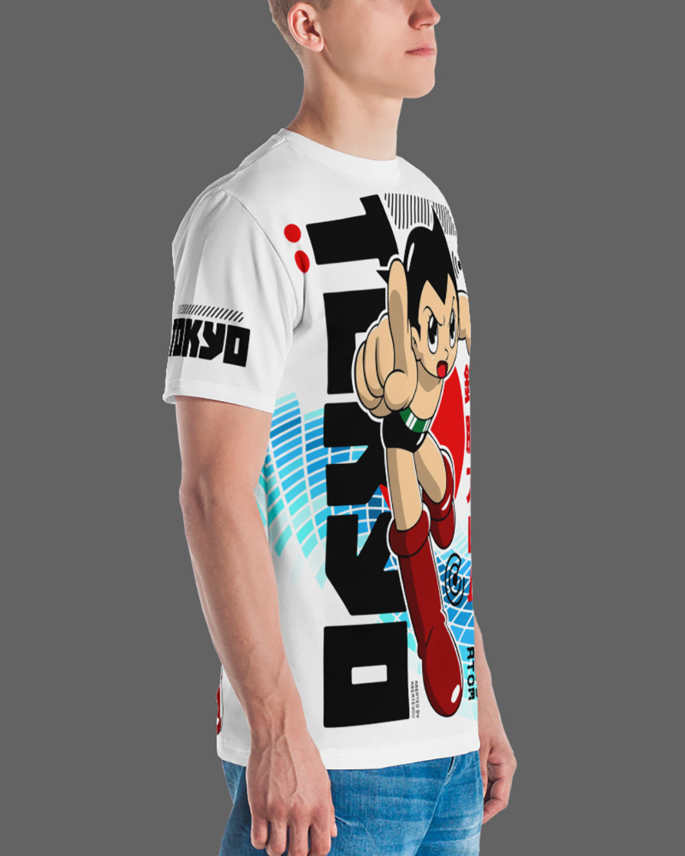 Astro Boy Tokyo All Over Print Men's Crew Neck T-Shirt All Sizes gallery