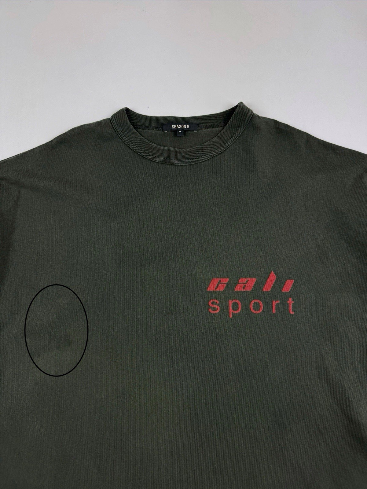 Yeezy Season 5 “Cali Sport” Logo Oversize Heavy T-Shirt gallery