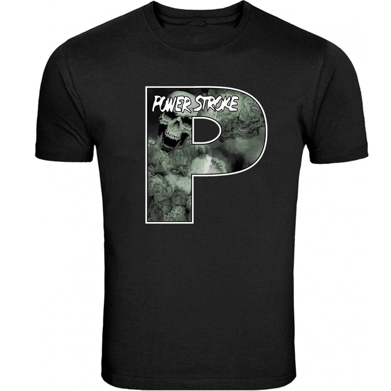 Powerstroke Small chest P Design T-Shirt Unisex Black Color Front & Back S - 5XL gallery