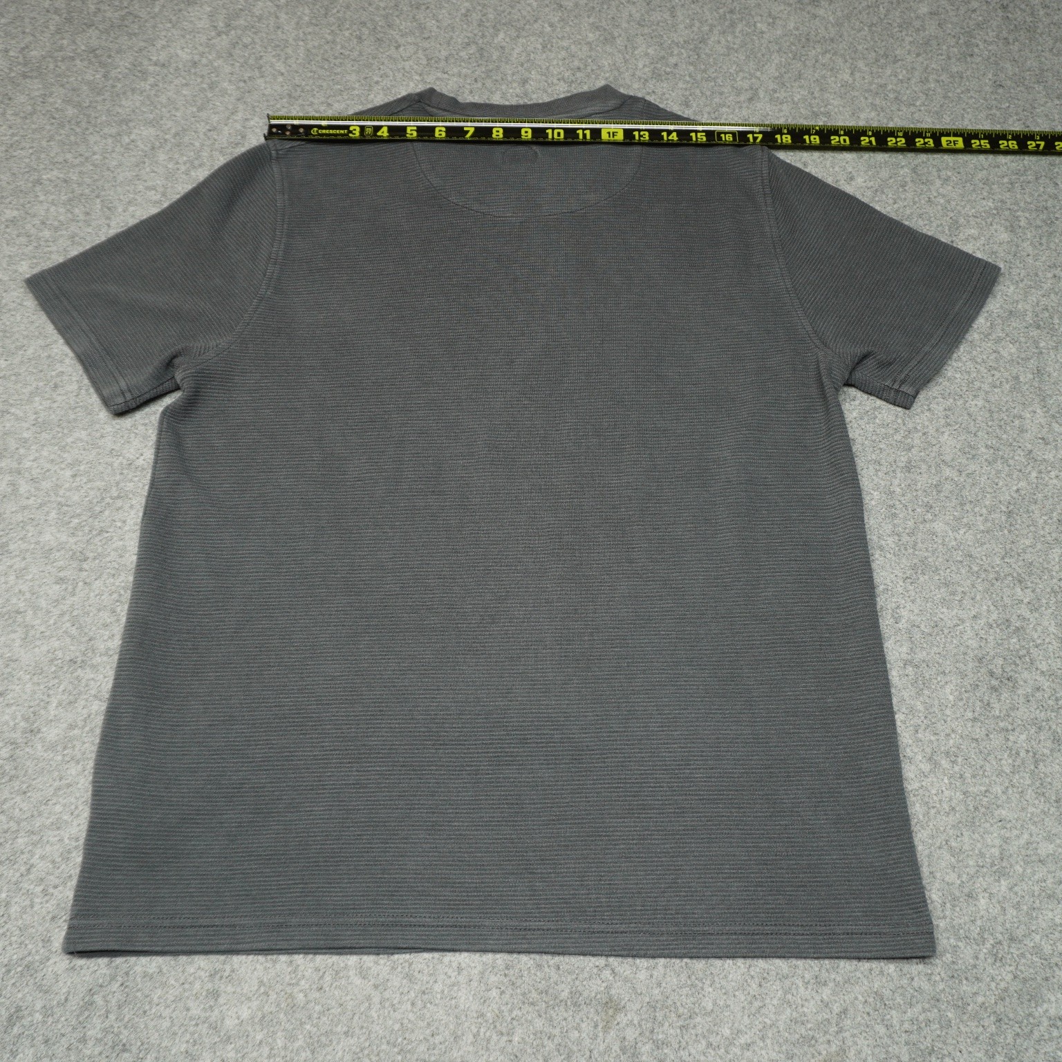 COMMON PEOPLE T-Shirt Men's Gray M Textured Crew Neck Cotton Blend Top gallery