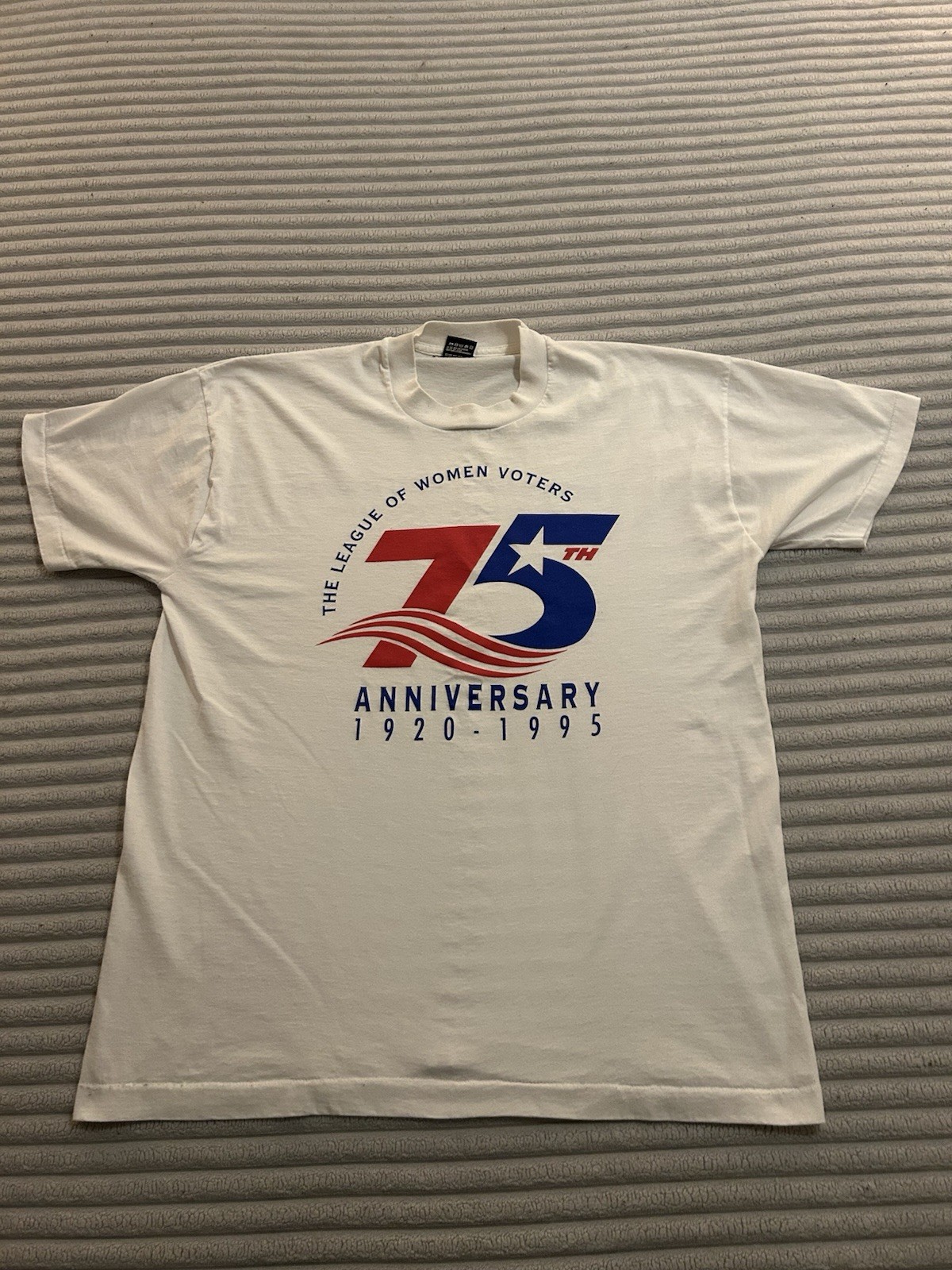 The League Of Women Voters 1995 75th Anniversary T Shirt, Size 2X Made In USA gallery