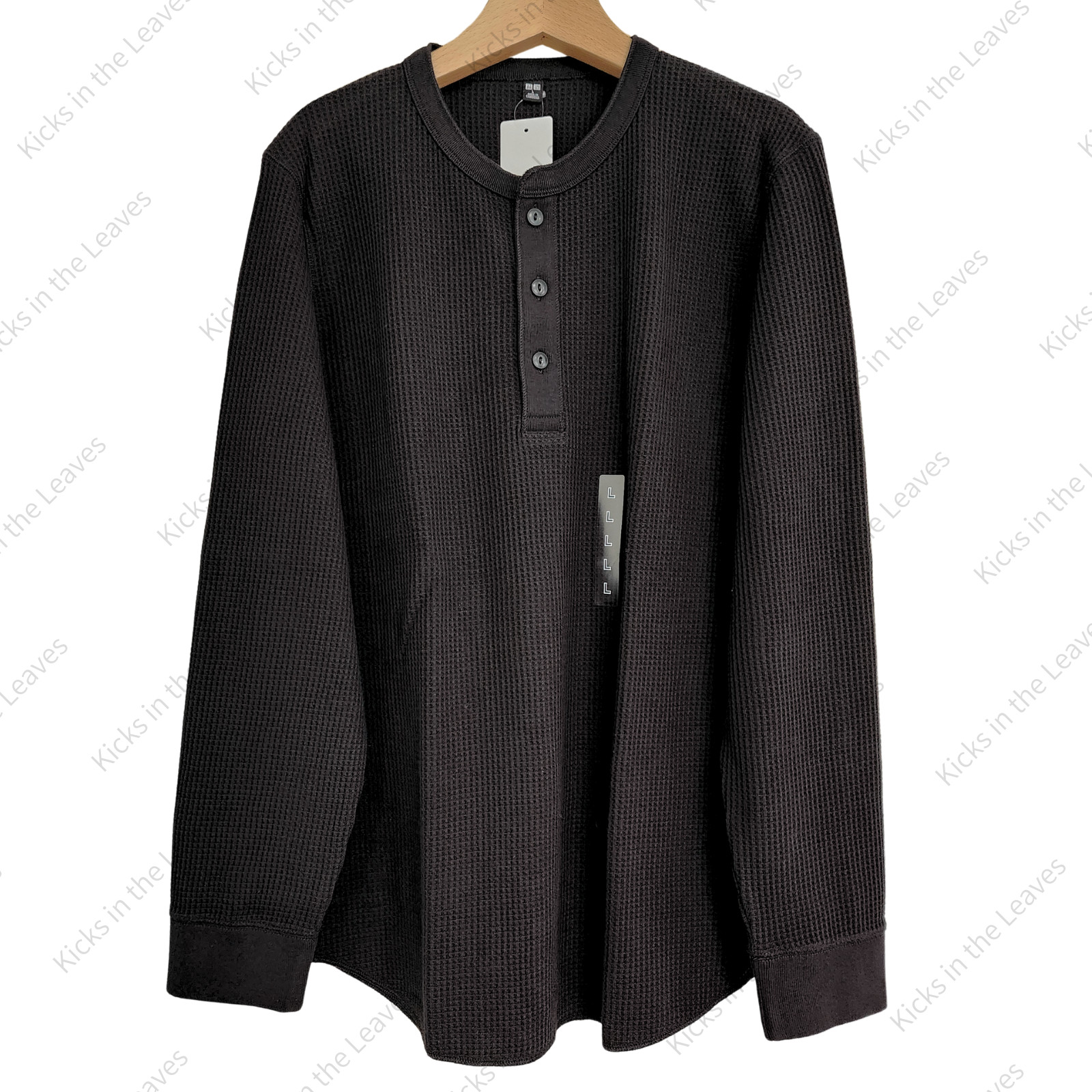 UNIQLO Waffle Henley Neck T-Shirt XS-4XL Men Regular Fit 482766 NWT gallery
