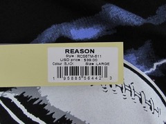 Reason Brand Men’s “Built For Chaos” Print T-Shirt | Black |Size Large NWT.